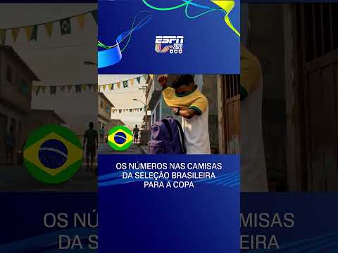 É OFICIAL: OS NÚMEROS DA SELEÇÃO BRASILEIRA PARA A COPA DO MUNDO! 🚨🇧🇷👕 thumbnail