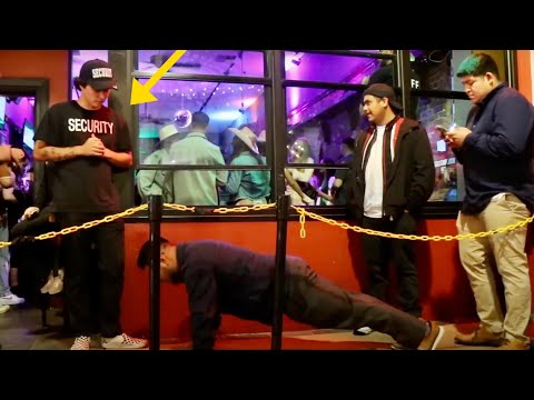 Fake Bouncer Prank in Public! thumbnail