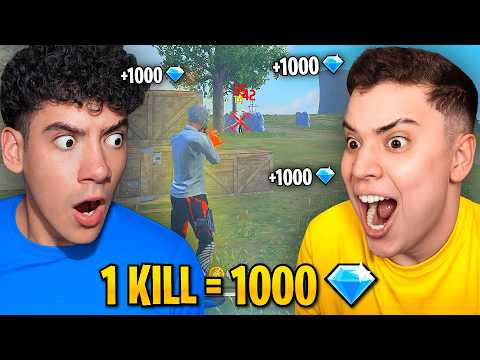 DONATO y HECTORINO ME DAN 1000 DIAMANTES POR KILL 😱🔥 FREE FIRE thumbnail