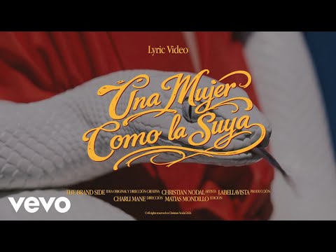 Christian Nodal - Una Mujer Como la Suya (Lyric Video) thumbnail