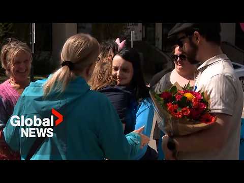 Hundreds rally in Red Deer to support teenage girl recovering from violent assault thumbnail
