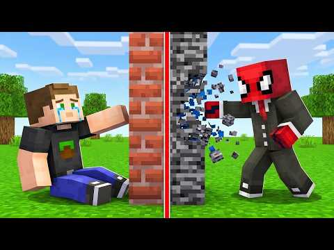 ZENGİN vs FAKİR: Duvar Kırma Yarışı (Minecraft) thumbnail