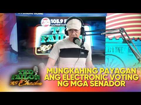 Mosyon sa Senado sa electronic voting ng mga senador | Ted Failon & DJ Chacha thumbnail