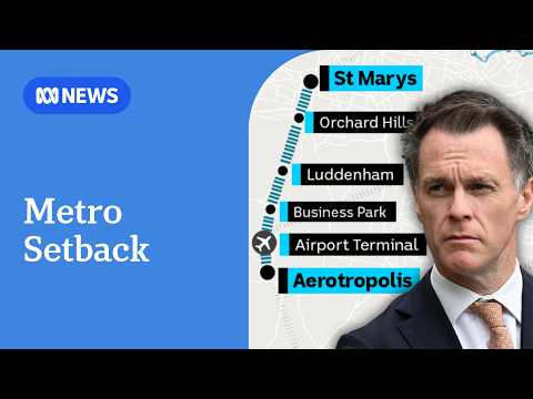 Western Sydney Airport metro line could be delayed until 2028, premier says | ABC NEWS thumbnail