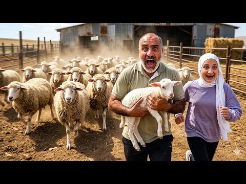 خروف العيد هجم علينا ولكن هربنا بسرعة thumbnail