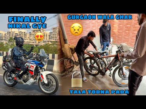 Gurgaon wale ghar mai Tala todna pada ? bhasad ho gyi? Nikal gye Camping Ride par ? Finally  thumbnail