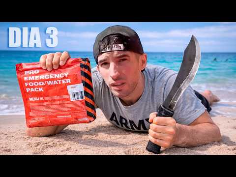 PRUEBO COMIDA MILITAR DE EMERGENCIA SIENDO UN NAUFRAGO !! thumbnail