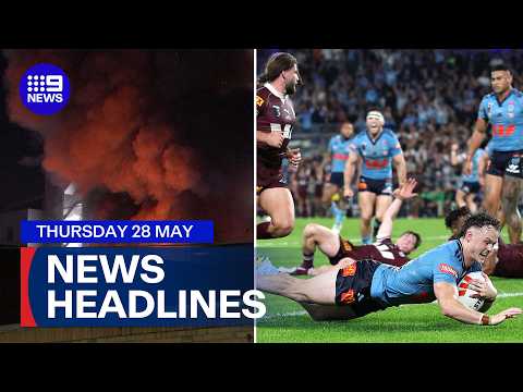 NSW celebrates after history making win; Melbourne shop explodes | 9 News Australia thumbnail