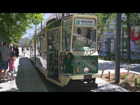 Poland, Poznań, heritage tram 20 ride from Rondo Kaponiera to 27 Grudnia thumbnail