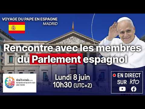 Rencontre de #LéonXIV avec les membres du Parlement espagnol au Congrès des députés #PapeEnEspagne thumbnail