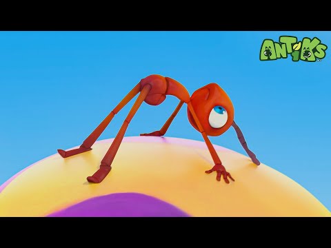I am stuck to this ball!! | Antiks | हिंदी कार्टून | Oddbods Hindi thumbnail