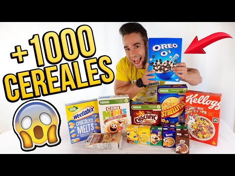 MEZCLAMOS MUCHOS CEREALES PARA HACER UN DESAYUNO GIGANTE !!! thumbnail