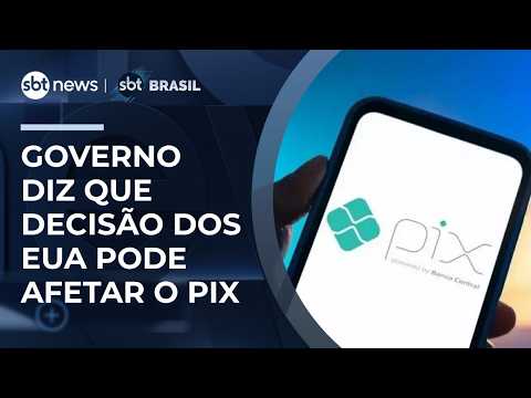 Governo cita "falsos patriotas" e diz  que decisão dos EUA pode afetar o PIX | #SBTBrasil thumbnail
