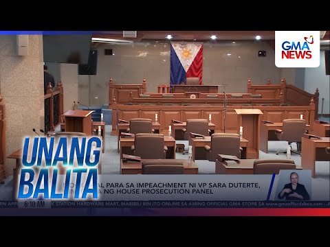 Mock trial para sa impeachment ni VPSD, isinagawa ng House Prosecution panel | Unang Balita thumbnail