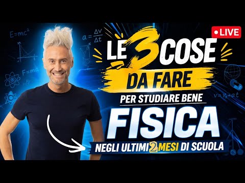 3 REGOLE TOP per studiare bene la fisica, ne parliamo LIVE! thumbnail