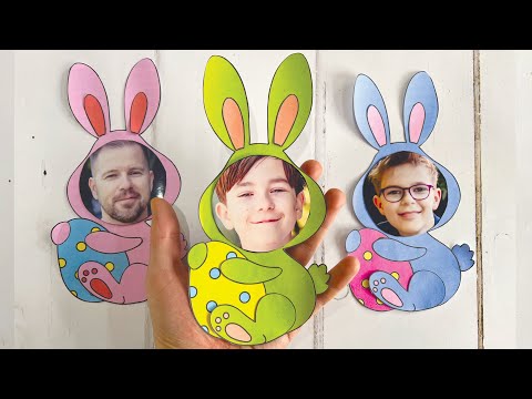 Cute Easter Bunny Craft with Photographs 🐰✂️📸 thumbnail