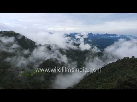 Monsoon time-lapse with clouds rolling over mountains in the lower Himalaya thumbnail