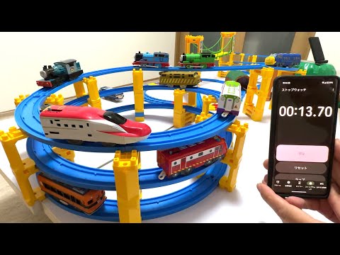 Thomas the Tank Engine, Japanese Train ☆ Roller Coaster Course Time Trial!! thumbnail