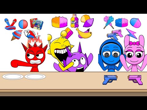 Incredibox Sprunki Challenge Emoji Mukbang | Cartoon Animation | ‪MOOMOOSTUDIO‬ thumbnail