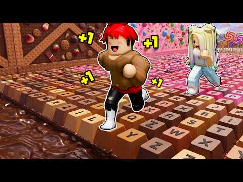 CADA SEGUNDO +1 DE VELOCIDAD EN EL OBBY DE TECLADO ASMR de CHOCOLATE en Roblox con LYNA thumbnail