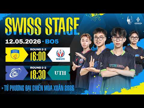 ? TRỰC TIẾP: HUTECH vs UTE | UIT vs UTH | SWISS STAGE 12/05 | TỨ PHƯƠNG ĐẠI CHIẾN MÙA XUÂN 2026 thumbnail