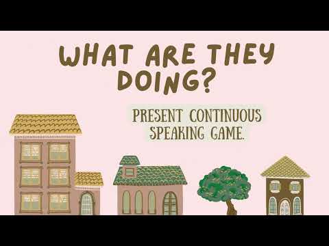 What are They Doing? Present Continuous Speaking Game | English Task thumbnail