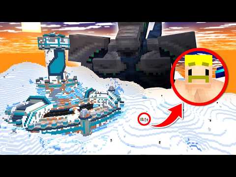 助けて！南極で遭難したらバケモノに襲われました！【マイクラ】 thumbnail