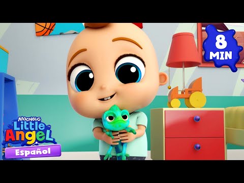 La nueva mascota de Bebé Juan 🦎 Canciones Infantiles 🎵 Little Angel Español thumbnail