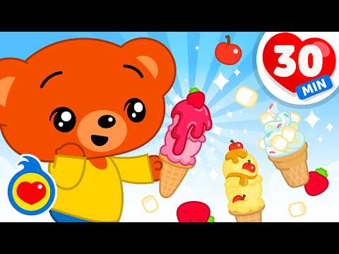 Canción De Los Helados ? Y Más Canciones Infantiles Para Acompañar Las Comidas (30 Min) | Plim Plim thumbnail