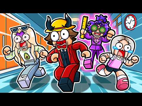 WE JOINED THE WEIRDEST SCHOOL... (Roblox Marathon) thumbnail