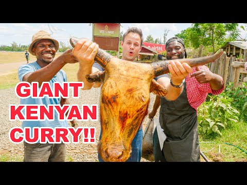 Eating WHOLE Cow Head Curry in Kenya - INSANELY Delicious Food of Kisumu, Kenya! thumbnail