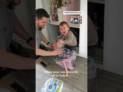 When kids try to help... it’s always a comedy show 😂#LittleHelpers#KidsHelping#FunnyKids#relatable thumbnail