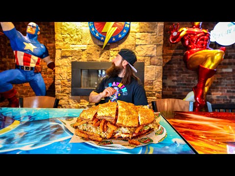 THIS CHALLENGE HAS BEEN FAILED 7,290 TIMES…THEY CALL IT THE 'PIZZASAURUS REX'! | BeardMeatsFood thumbnail