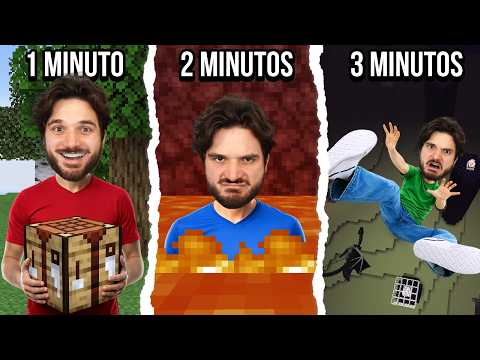 MINECRAFT, MAS A CADA 1 MINUTO EU SOU TELEPORTADO PARA UMA DIMENSÃO ALEATÓRIA! thumbnail