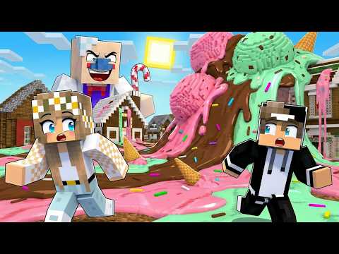 دخلنا قرية رجل الآيس كريم وتورطنا..لا نستطيع الهروب في ماين كرافت thumbnail