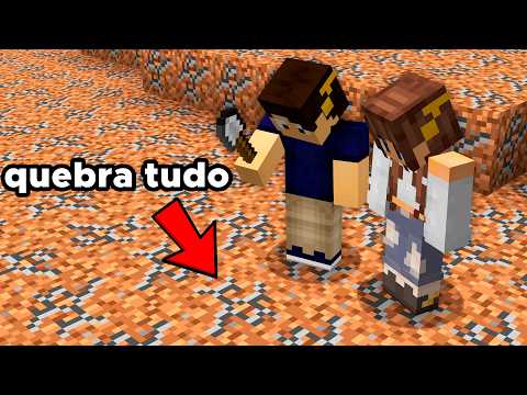 Minecraft, mas MINERAR 1 BLOCO QUEBRA TUDO! thumbnail
