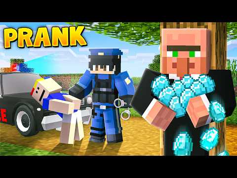 I Become POLICE to Prank My Friend in Minecraft! thumbnail