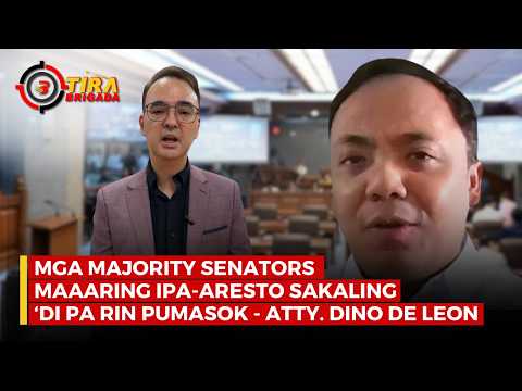 Mga Majority Senators, maaaring ipa-aresto sakaling 'di pa rin pumasok - Atty. Dino de Leon thumbnail