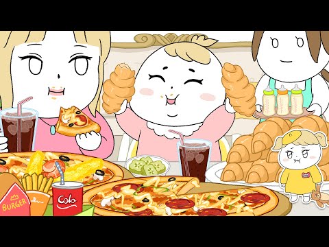 뚱뚱한 아기의 탄생! / birth of a fat baby/ Animation ASMR thumbnail