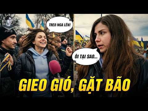 VÌ BẠN XỨNG ĐÁNG: CÔ GÁI UKRAINE NHẢY NHÓT ĐÒI “TREO NGA LÊN”, GIỜ MẾU MÁO “ÔI TẠI SAO…” thumbnail