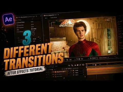 3 Different Transitions l After Effects Tutorial thumbnail