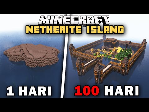 100 Hari Minecraft PULAU NETHERITE Only thumbnail