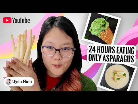 Uyen Ninh eats only white asparagus for 24 hours (German Cooking Challenge with @uyenninh)​ thumbnail