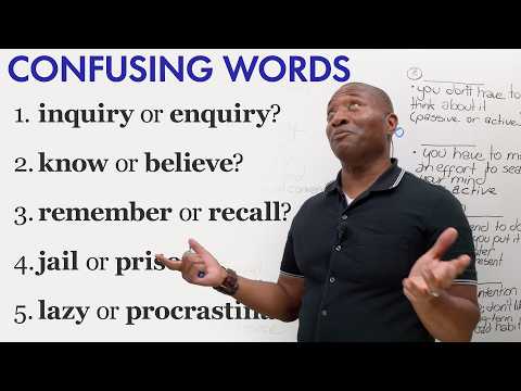 5 Confusing English Word Pairs thumbnail