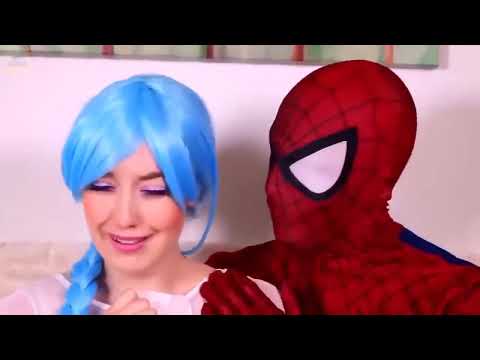 Frozen Elsa & Spiderman, very funny and entertaining hairstyles ❤💖😘 thumbnail