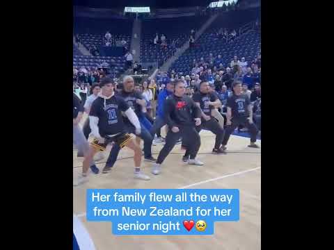 Her family performing a haka in her honor is everything 💙 (via @byuwbb/TT) thumbnail