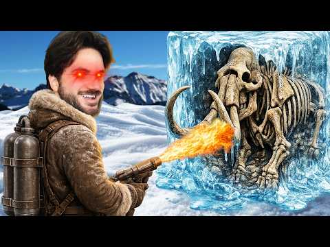 EU DERRETI GELO COM UM LANÇA CHAMAS E VOCÊS NÃO VÃO ACREDITAR O QUE EU ACHEI! thumbnail