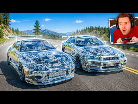 TROLLEI MEU AMIGO com um CARRO DE VIDRO no BeamNG Drive!  thumbnail