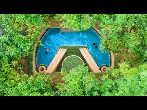 Building The Most Amazing Underground Home Villa with Surrounding Swimming by Ancient Skill Part2 thumbnail