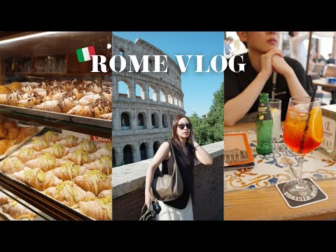 羅馬旅遊vlog??｜台日夫妻的自助旅遊開始囉✨、義大利麵、冰淇淋、咖啡都太好讚?！羅馬競技場、萬神殿、雷維噴泉、梵蒂岡半日遊｜歐洲蜜月?｜水瓶小姐 thumbnail